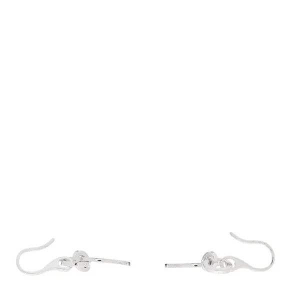 ✨New Gucci Sterling Silver 925 Trademark Round Drop Earrings High Shine Genuine! - Picture 8 of 11